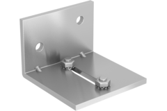 Cadette hoeksteun voor wandbevestiging, paneel 2x20mm