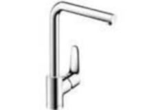 Hansgrohe Focus keukenmengkraan rechte hoge uitloop chroom
