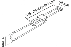Uittrekbare klederhanger 34.5cm