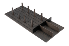 Filo frontlade bordenhouder + verdeler V4 120 zwart