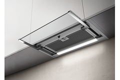 Glass out inbouw afvoer rvs + glas 90 cm