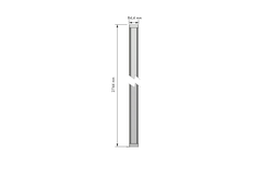 Amari structuur vloer/plafond h.2700mm alu