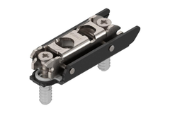 Clip montageplaat recht 3mm expando onyx zwart
