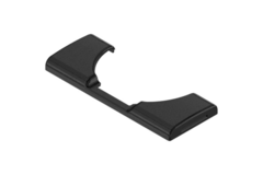 Afdekkap scharniertop 125°/155° onyx zwart