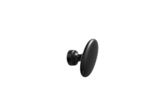 T-knop BARON T l60 zamak mat zwart