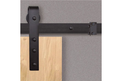 Casa schuifdeurset staal zwart 100kg l.2100mm voor deurbladbreedte 910-1000mm