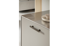 Greep chateau ba128 l180 zamak antiek bruin
