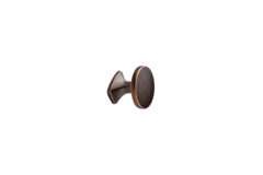 Knop Classic ø34x28 zamak antiek bruin