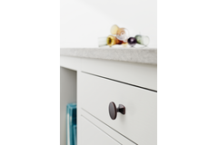 Knop Classic ø34x28 zamak antiek bruin