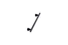 Greep Delta ba160 l204 zamak mat zwart