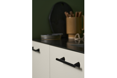 Greep Delta ba160 l204 zamak mat zwart