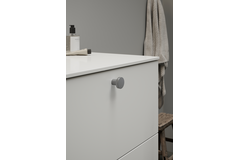 Knop DOT Ø30 H26 zamak rvs-look