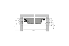 Ladegeleiders Quadro 12, Push to open, EB 292 mm / 392 mm, 510 mm, links en rechts