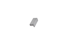 Knop elan ba32 l50 alu RVS look