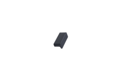 Knop elan ba32 l50 alu geborsteld mat zwart
