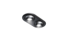 Led focus dubbel rond 24V 1.8W zwart