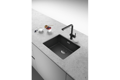 Maris - Onderbouwspoeltafel / 553 x 433 mm / 1 bak / Zwart Mat