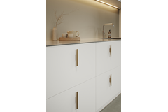 Greep facet ba32 l156 alu mat goud