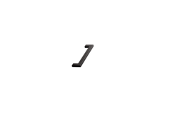 Greep flat ba128 l142 zamak mat zwart