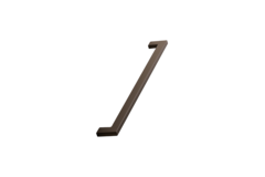 Greep flat ba256 l270 zamak donker bruin
