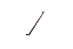 Greep flat ba448 l462 zamak donker bruin