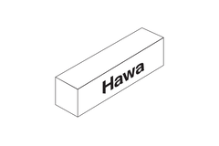 Hawa Junior 100 Z basisgarnituur voor 1 deur met 1 Stopper