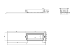 Komgreep degoe zamak wit mat ba 95mm l200mm