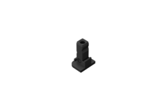 Adapter voor beslagafdekking,  mat zwart