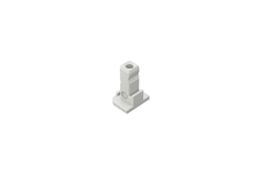 Adapter voor beslagafdekking,  mat wit