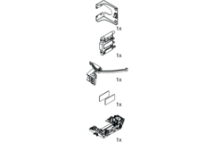 Hawa Folding Concepta III 25 Push inschuifgarnituur rechts