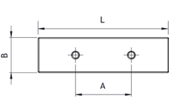 Knop track ba32 l50 alu geborsteld goud