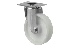 Zwenkwiel d125 h155mm 150kg kunst.wit