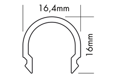 S line cover rond mat 2000mm
