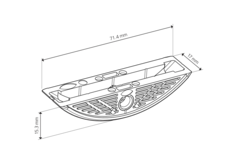 Verbindingssysteem voor lichtgewichtpanelen zonder randhout LC P-16x17 1000 st
