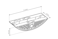 Verbindingssysteem voor lichtgewichtpanelen zonder randhout LC P-16x22 1000 st