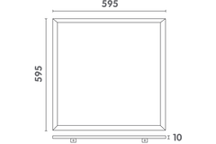 Infinity led Panel 230V vierkant 3000K