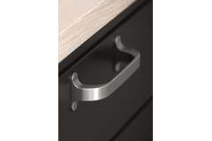 Greep locker ba128 l140 zamak RVS-look