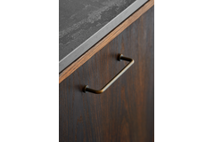 Greep LOUNGE BA128 L142 zamak antiek bruin
