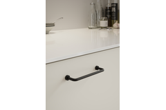 Greep LOUNGE BA128 L142 zamak mat zwart