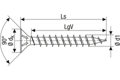 Spax-s vijs 3.0x10 verzinkt poz vk