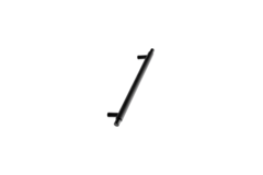Greep MANOR LONG BA640 L694 alu + zamak mat zwart