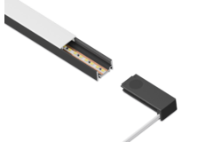 Moove1 led profiel 3m WDC 24V 10W/M zwart