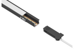 Moove3 led profiel 3m WDC 24V 10W/M zwart