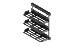 Chic line uittrekbaar schoenrek antraciet h.1200 r
