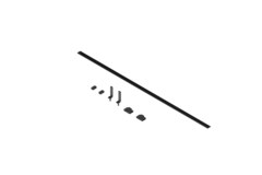 Chic line tabletreling antraciet l.925 h.59mm