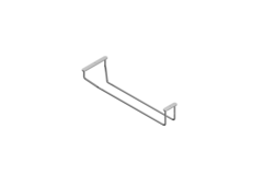 Mc-line houder voor glazen 342mm chroom
