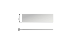 Chic line front/rugset  glas l. 770  h.161  d.4mm