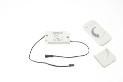 Led dimmer ontvanger + afstandsbediening zwart 24V max 72W