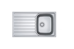 Spark - Inbouwspoeltafel / 860 x 500 mm / 1 bak / Glad / Omkeerbaar