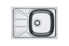 Flash - inbouwspoeltafel/ 620x435mm/ 1 bak/ omkeerbaar
